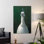 Imprimé d'art mural sur toile: Pintade élégante avec perles, toile tendue 1P