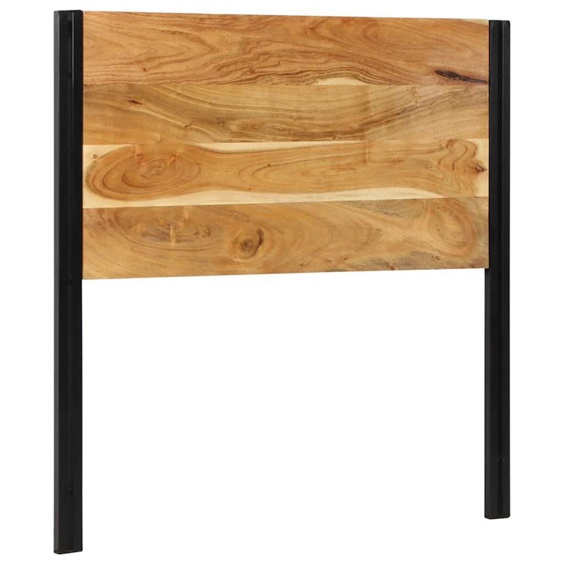 Headboard Solid Wood Acacia And Iron, 100cm H x 100cm W x 2cm D
