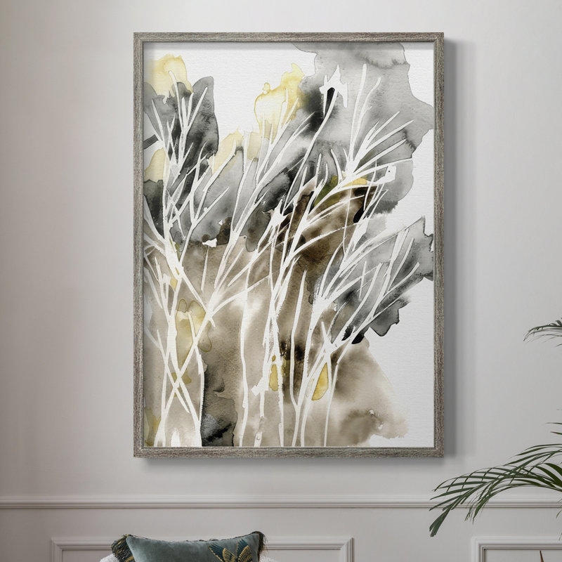 Wispy Weeds I Framed Print - Solid Wood, 30" H x 24" W
