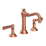 Jacobean Widespread Bathroom Faucet with Drain Assembly