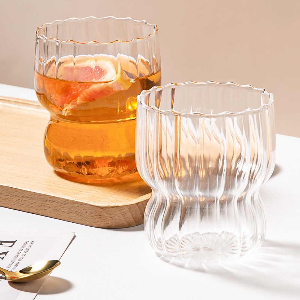 Whiskey Barware Set - 2 Old Fashion Tumbler Glasses with 2 Chilled Whisky Ice Ball Molds, Clear