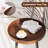 1 Pcs Round Side Table Sofa Coffee End Accent Table Nightstand Home Furniture