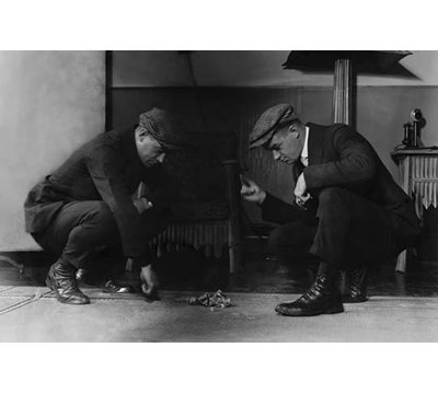 « two jouer-jeté craps pour money avec dollars on floor », reproduction de photo