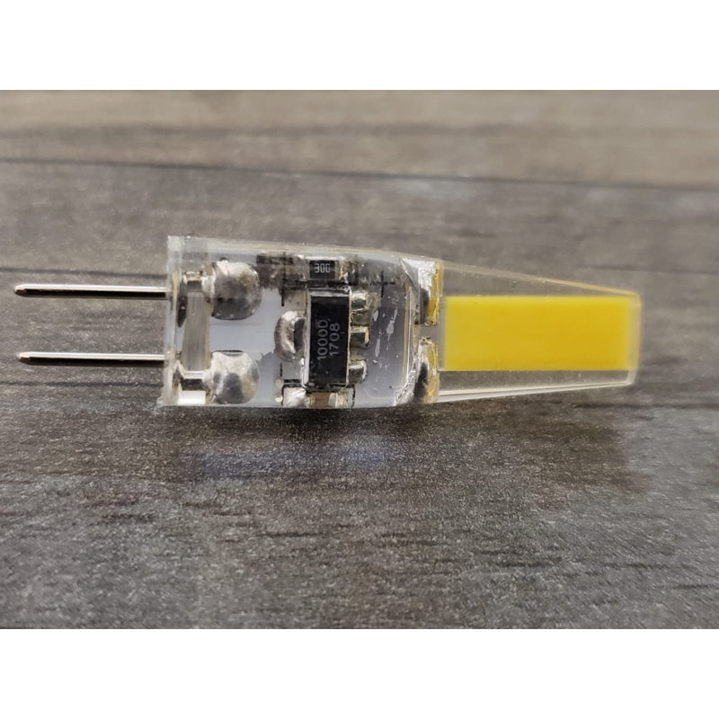 4 watts (équivalant à 25 watts), ampoule g9, ampoule non-activable, éclairage blanc chaud (4000k) et base à deux broches