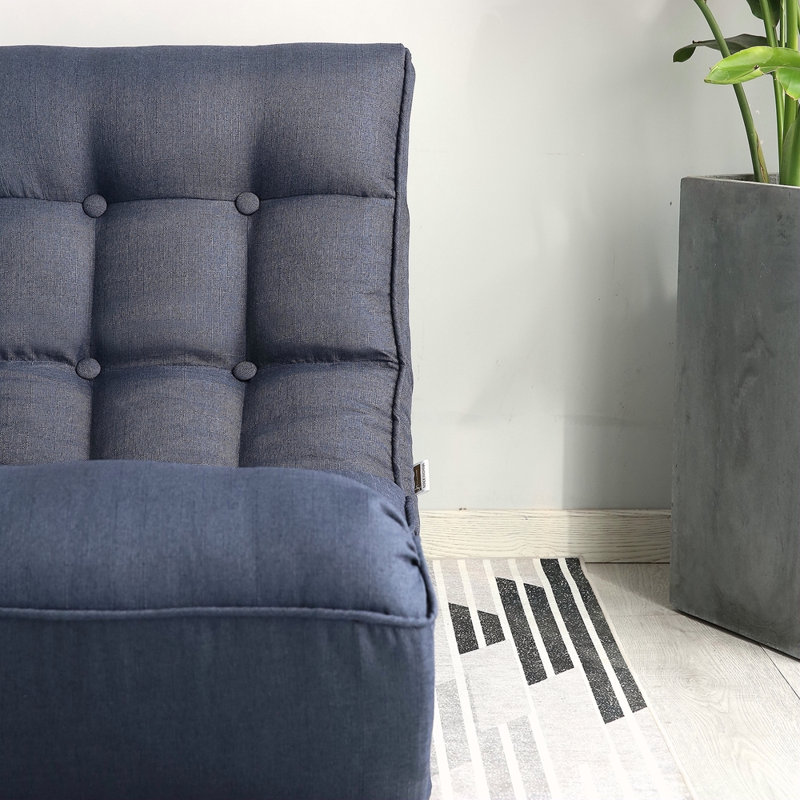 Canapé simple inclinable Fauteuil japonais Fauteuil inclinable Tatami, Marine, H 29,11 po x l 23,71 po x P 41,41 po