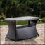 Table d'appoint Berkeley avec trou pour parasol intégré et conception en osier durable pour l'extérieur-161756853