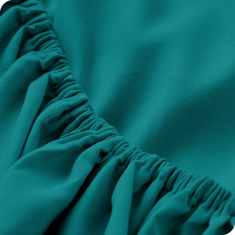 Extra Deep Microfiber Fitted Sheet, King Fitted Sheet, Emerald