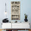 «Life Rules», impression sur toile-93058369