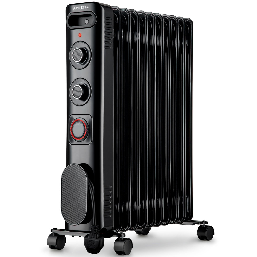 NETTA 8525 BTU Electric Radiator Space Heater with Adjustable Thermostat