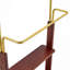 Cintre en acier inoxydable, portemanteau en bois massif de couleur noyer double, conception de 68,9 po de hauteur avec cloison en bois massif (une armoire pour plusieurs utilisations)