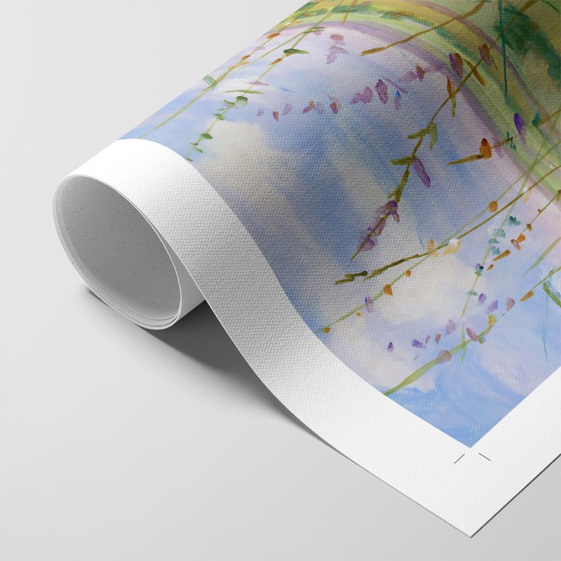 Chemin des fleurs sauvages II - Impression sur toile seulement - NON-CADRE, H 36 po x l 24 po