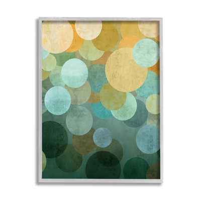 " Green Ombre Circles Pattern " by Brent Nelson