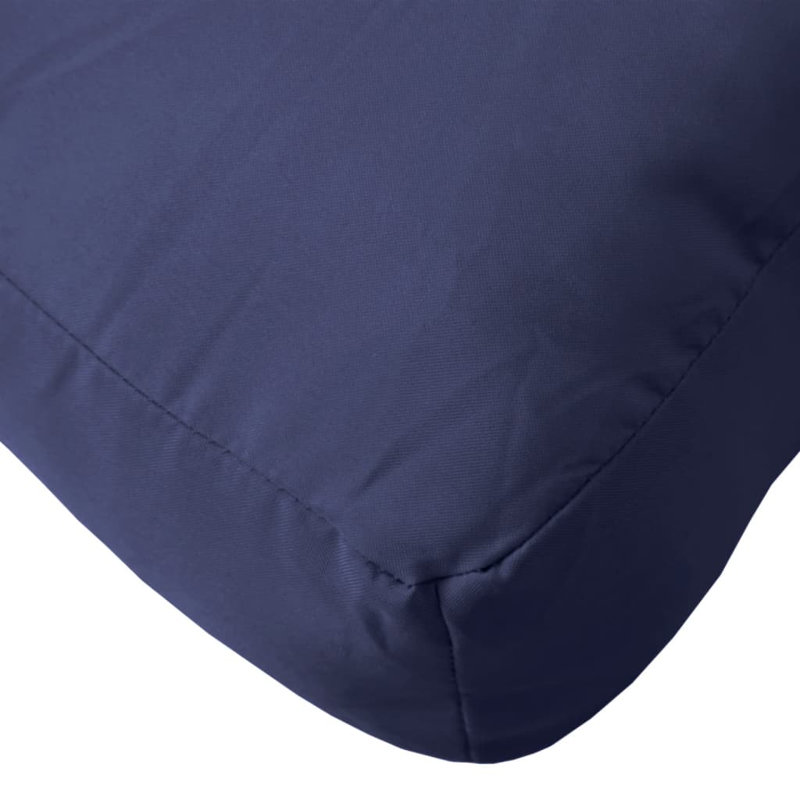 vidaXL Pallet Cushions 2 pcs Navy Blue Fabric, 1, 19.7" H x 15.7" W x 4.7" D, Navy Blue