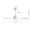 42 po Ventilateur de plafond d'intérieur à 3 pales avec ensemble d'éclairage et télécommande-482898550-482898549
