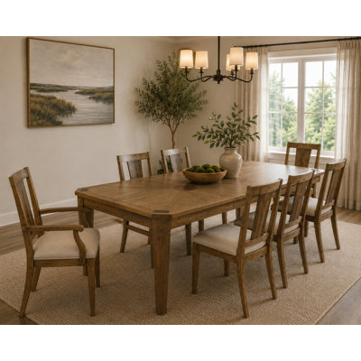 Sun Haven - Table de salle à manger extensible rectangulaire avec rallonge (78 "à 96")