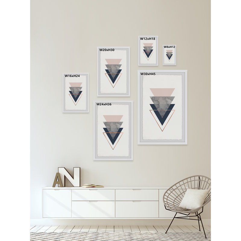 " Triangular Prism ", 24" H x 16" W x 1.5" D