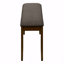 Banc, 44 po rectangulaire, rembourré, bois, salle à manger, cuisine, entrée, bois massif brun