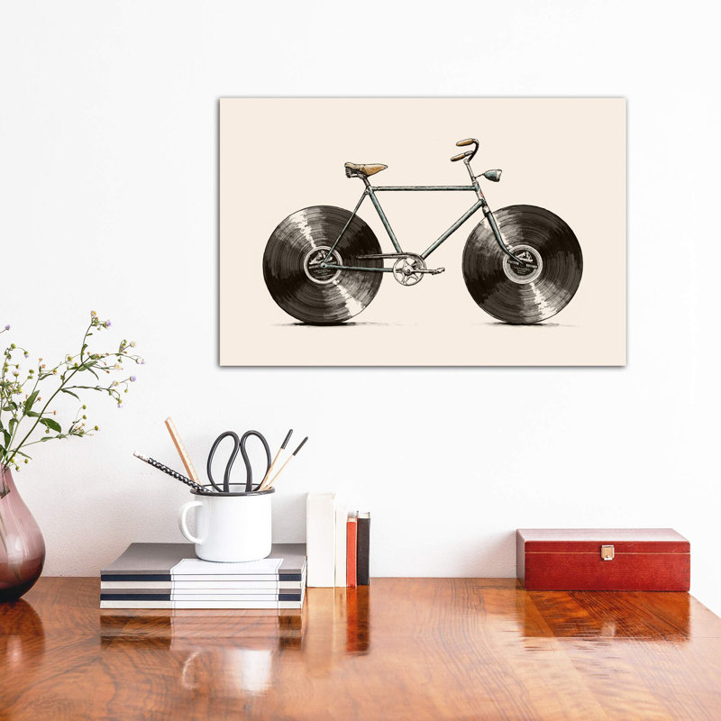 Velophone by Florent Bodart - Painting on Canvas, 66.04 cm H x 45.72 cm W x 1.91 cm D, Wrapped Canvas
