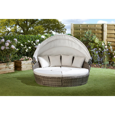 Tuveson 180 cm W Wicker Patio Daybed with Cushions