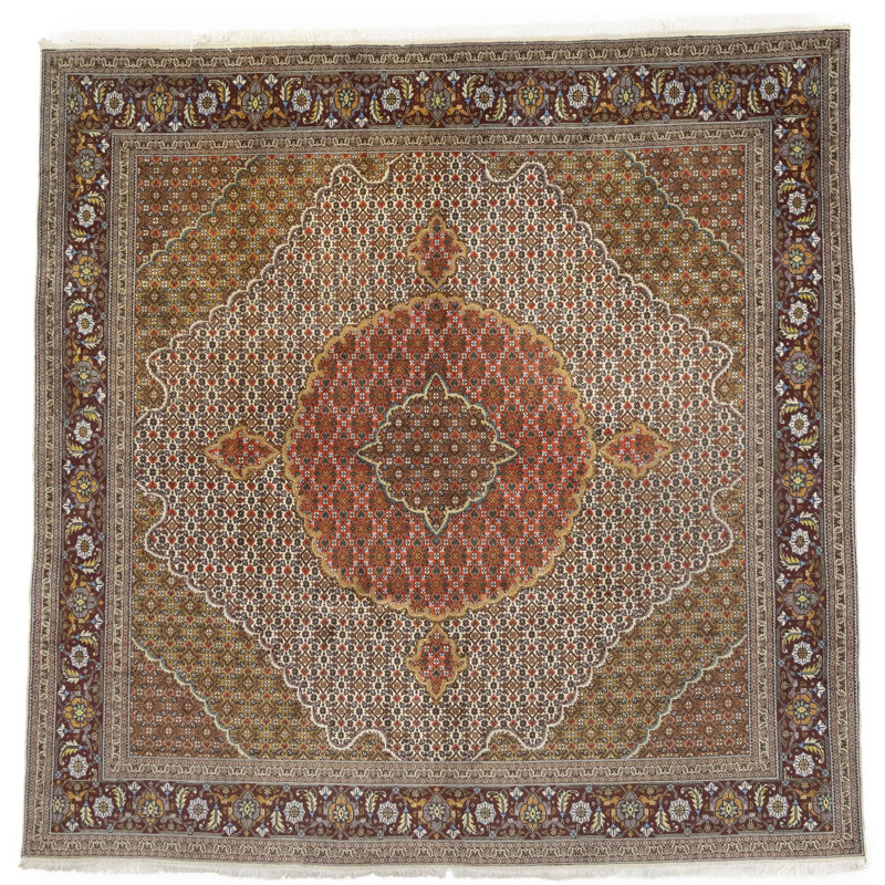 Tapis carré en laine 7 pi 10 po - 8 pi 1 po x 8 pi Kedarius