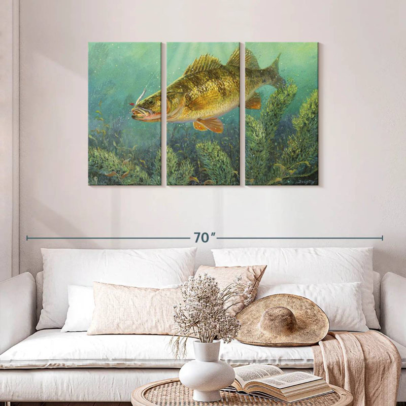 Brampt Perch Fish, 28" H x 45" W