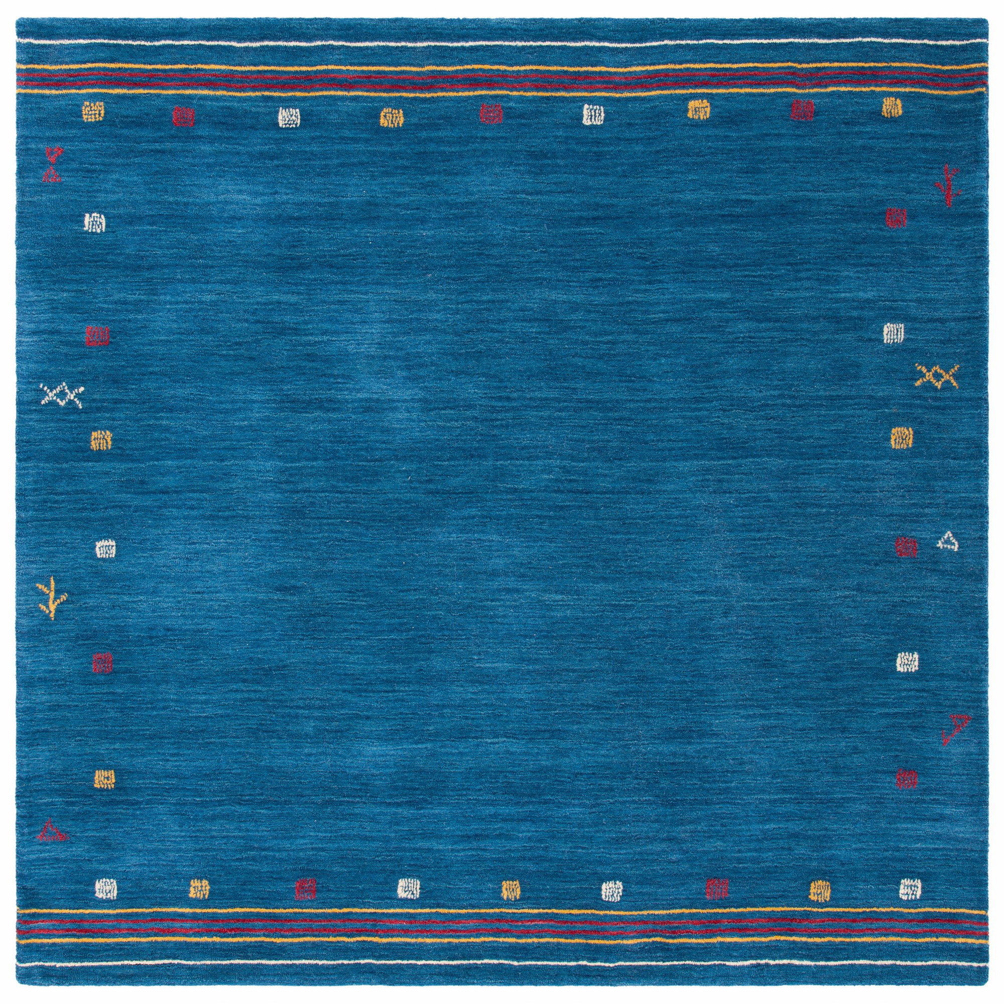 Danette Hand Loomed Wool Rug, Square 6'