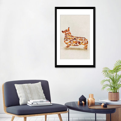 « pembroke gallois corgi » par ayse deniz akerman, reproduction d’impression sur toile tendue