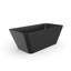 Baignoire autoportante 67 po. 31,5 po. 23,04 po. Noire, finition mate, ergonomique et élégante pour la salle de bain. Baignoire de trempage avec surface 67 po.