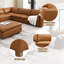 Canapé modulaire en cuir fleur 5 pièces