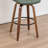 Mid-Century Modern Bar Stool, 360-Swivel Seat With PU Upholstery And Metal Foot Ring-351365299-351365297