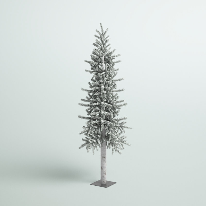 7' Lighted Pine Christmas Tree