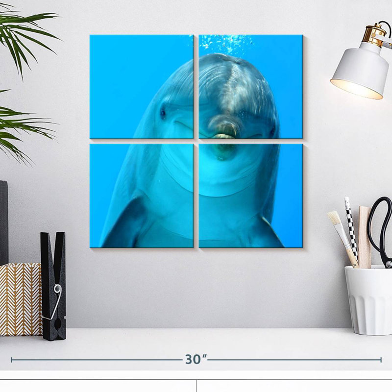 Brampt Dolphin Encounter, 18" H x 18" W