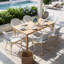 Chaises de salle à manger de patio Altesa de style bistro français, chaises de salle à manger d'extérieur en résine tressée PE résistante aux intempéries avec accoudoirs (ensemble de 6)-131406381-131641004