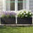 Metal Planters Box– Rectangular Large Black Planter for Outdoor Plants and Garden Use,Sleek Planter Box with Drainage Holes ,Vegetables and Flowers-438762093-438762094