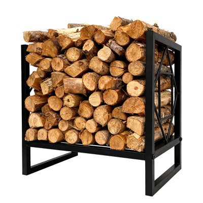 43.9cm W Metal Log Rack