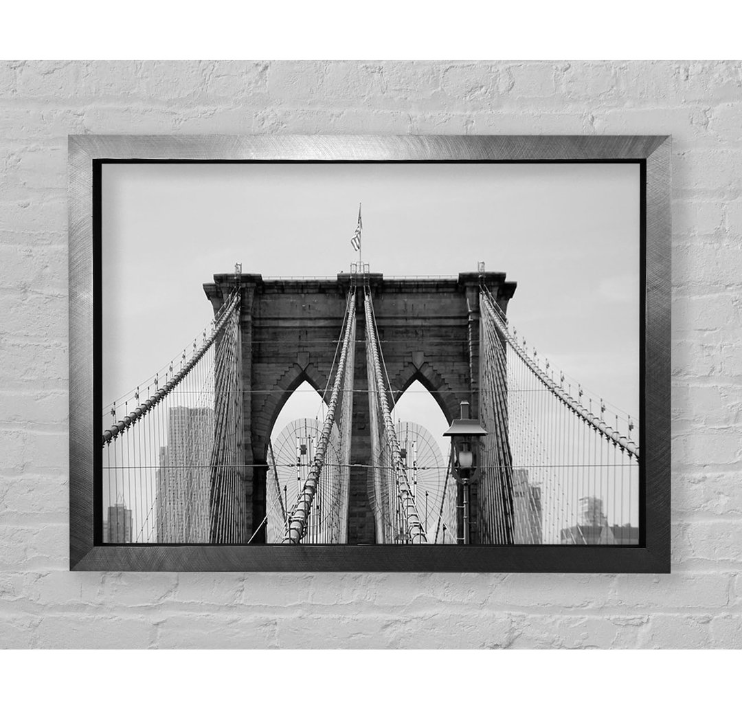 Struktur der Brooklyn Bridge 2 - Drucken