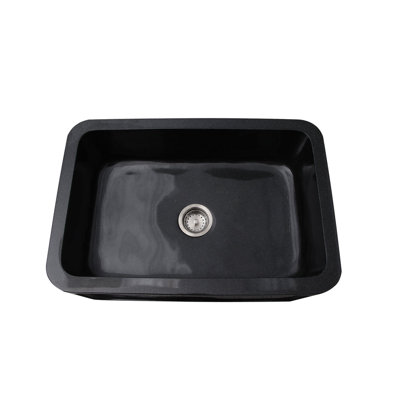 Acantha 30'' L Single Bowl Granite Kitchen Sink