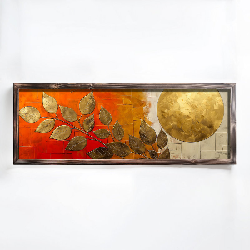 Elegant Decorative Framed MDF Painting, 15.7 x 47.2 x 0.1 inches | 100% MDF with 3 mm Thickness, 100% Pine Wood Frame | UV Printed Artwork for Home Decor, Living Room, Office, Modern Aesthetic