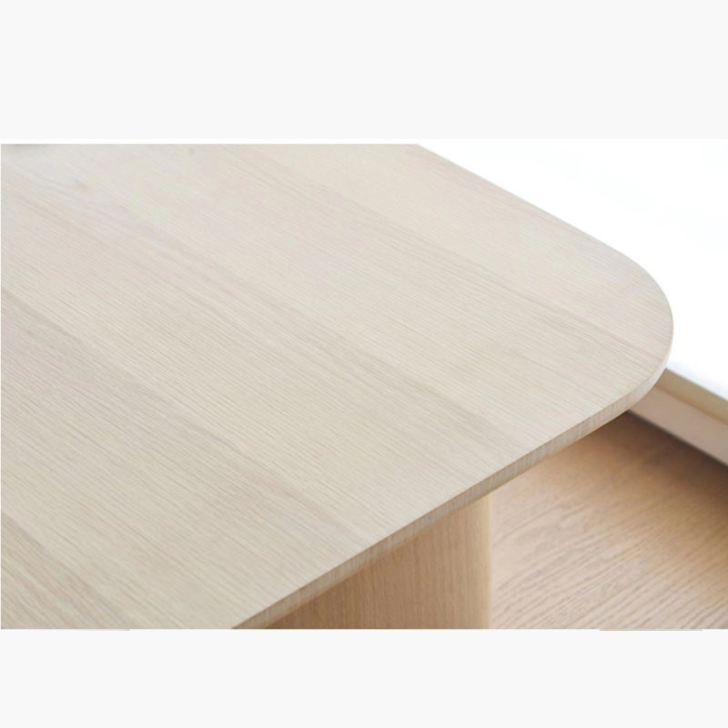 Table basse Modern, Burlywood, H 14,56 po x L 39,37 po x l 19,68 po