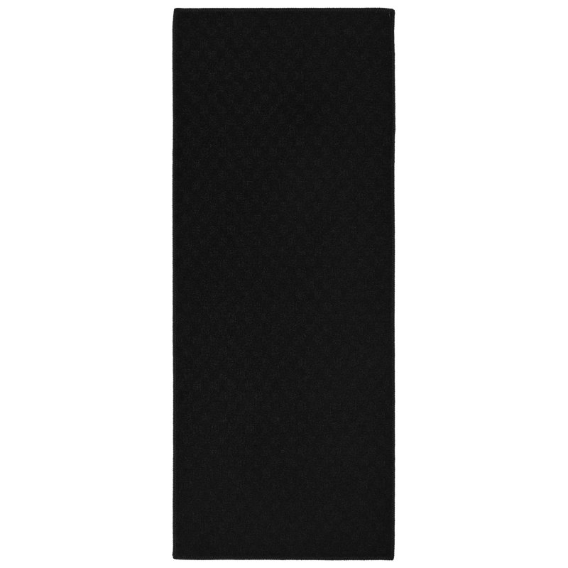 Tapis noir Resa, Tapis de couloir 2 pi x 5 pi