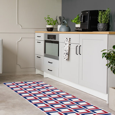 Tapis de couloir blanc