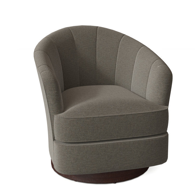Tipsy Upholstered Swivel Barrel Chair