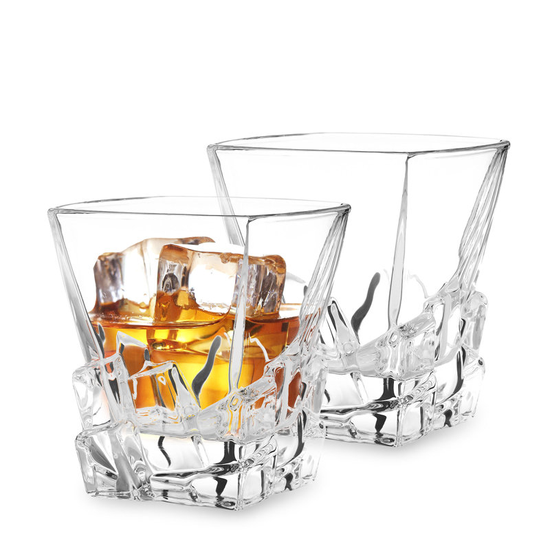 Carré 9 oz. Verre cristal whisky, 2