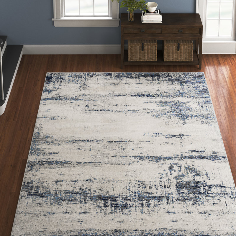 Jemison Abstract Indoor Rug, Rectangle 6'7" x 9'