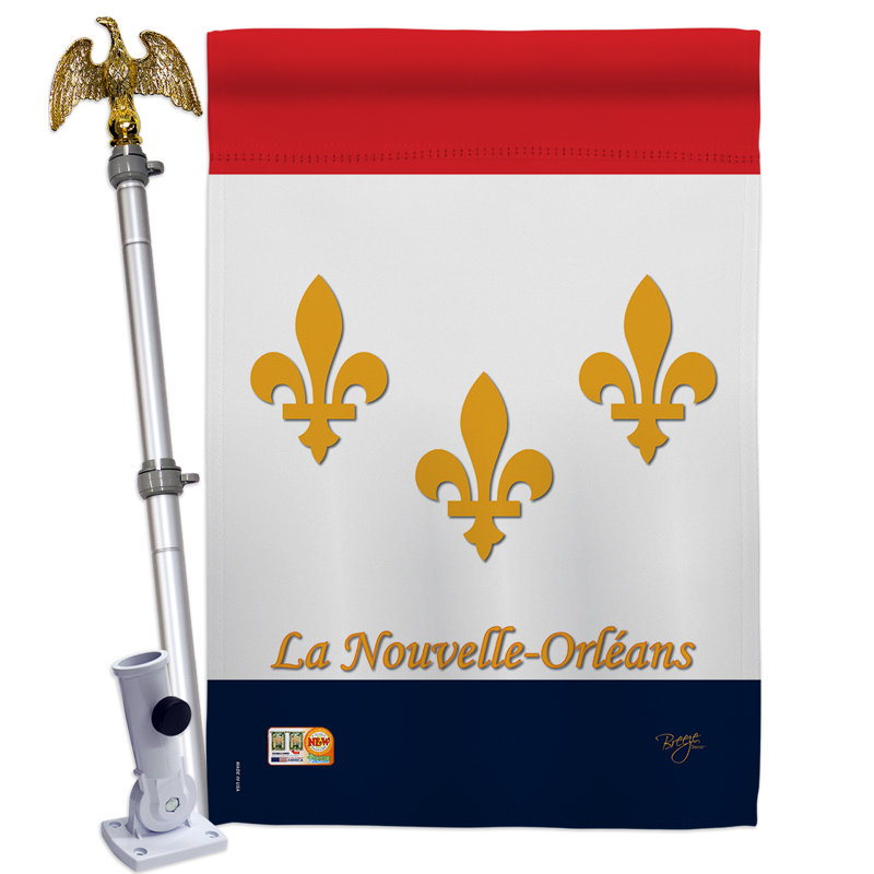 Ensemble de drapeaux 40 po x 28 po New Orleans