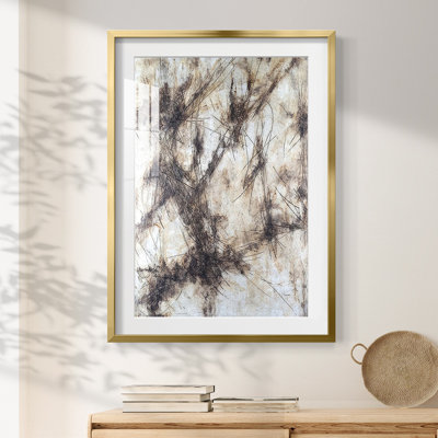Etched stone I -Framed Print