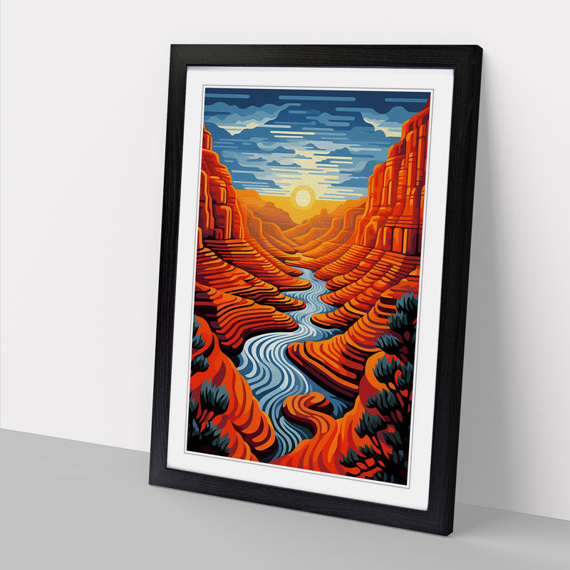 Grand Canyon Op - Framed Print