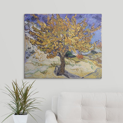 «Mulberry Tree, 1889» par Vincent Van Gogh, reproduction d'art