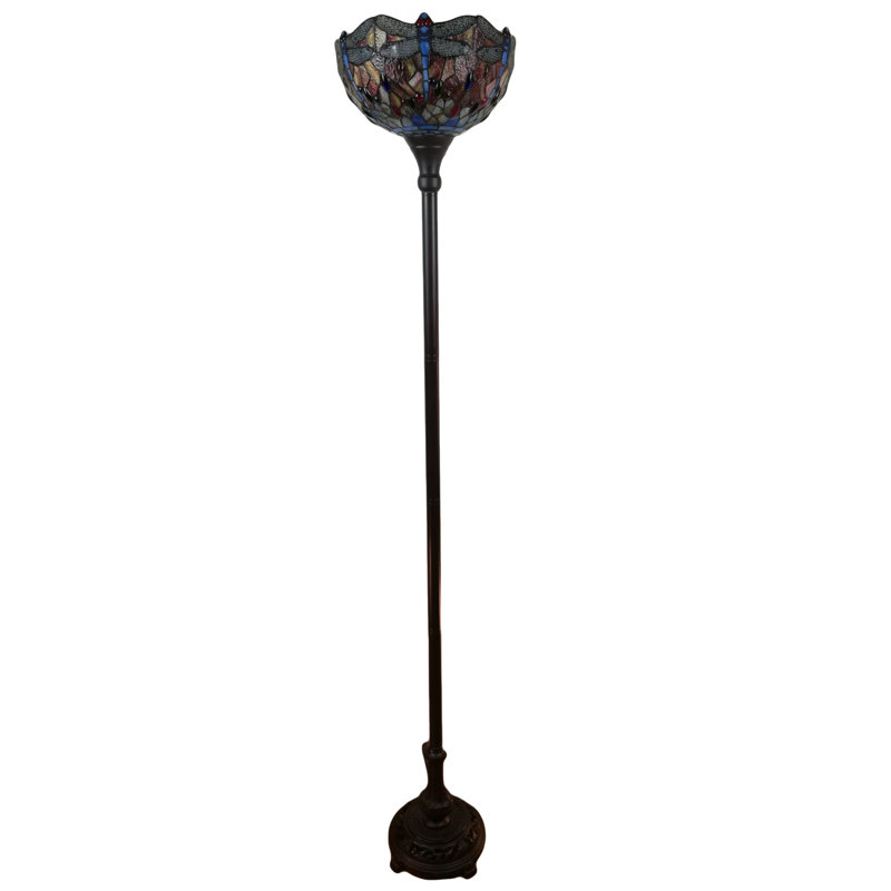 Hensel 72'' Dark Bronze Torchiere Floor Lamp