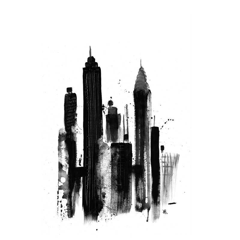 New York I by Jeff Rogers - No Frame Print on Canvas, 66.04 cm H x 45.72 cm W x 1.91 cm D